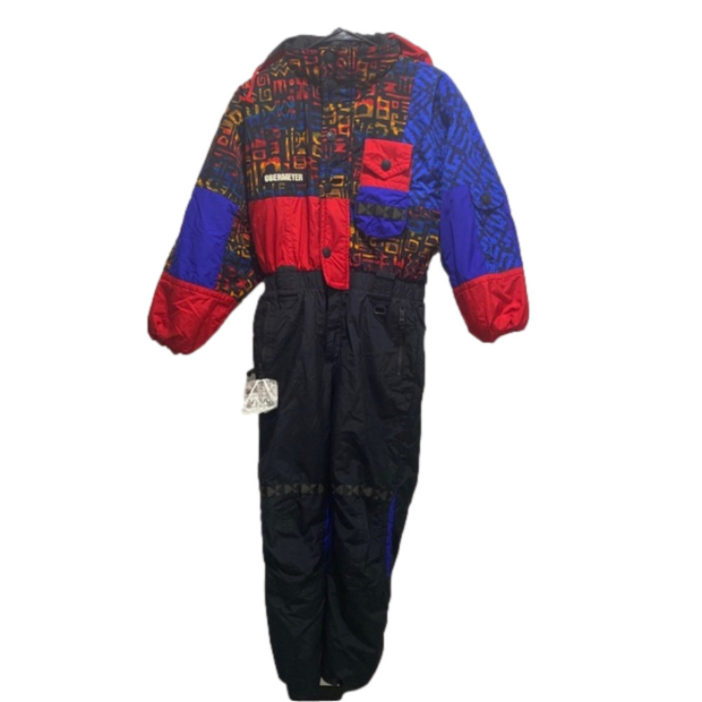 Obermeyer Ski Suit One Piece Snowsuit Snow Bib Vtg Trooper Youth Juniors 16